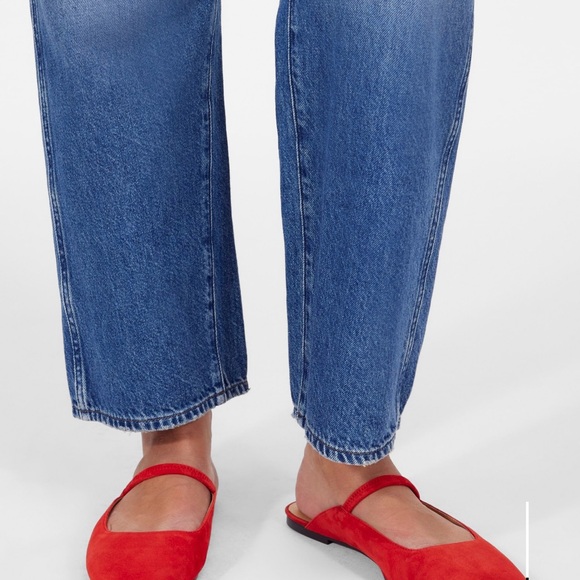 Madewell Red Ballet Flat Mules - Picture 3 of 3